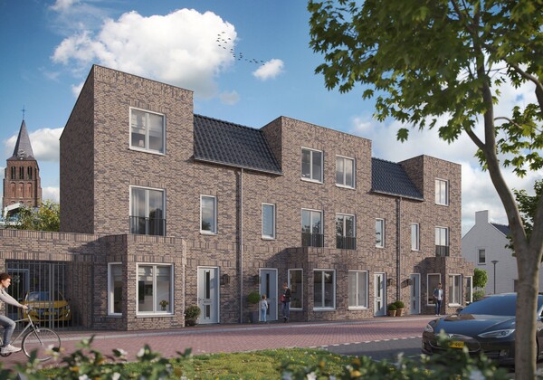 Artist impression gevelbeelden Titus Brandsmaplein