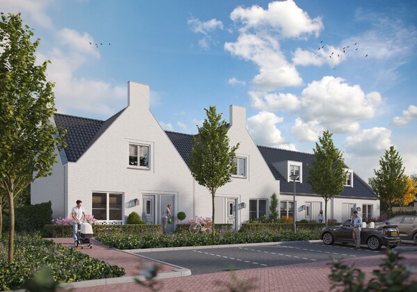 Artist impression, gevelbeelden binnenterrein
