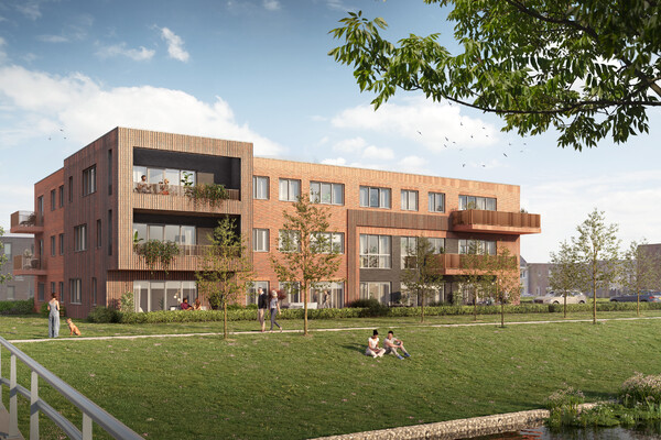Artist impression 2, gevelbeeld project  Cuijk, Heeswijkse Kampen, de Nielt (Opent de afbeelding vergroot weer)