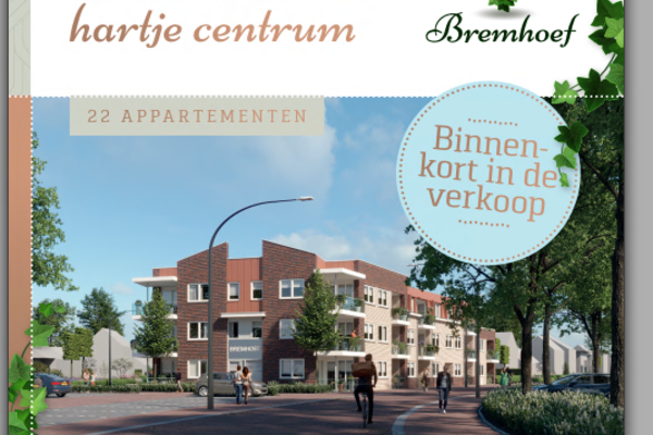 Flyer Bremhoef, uniek wonen in hartje centrum  (Opent de afbeelding vergroot weer)