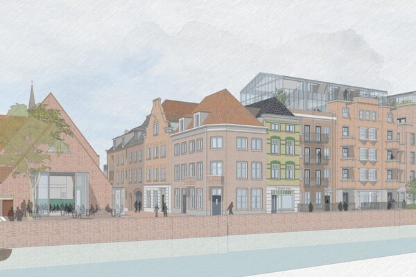 Artist impression 6, 3D gevelbeeld project Grave, Prinsenstal (Opent de afbeelding vergroot weer)