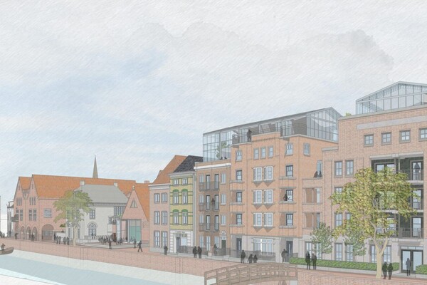 Artist impression 2, 3D gevelbeeld project Grave, Prinsenstal (Opent de afbeelding vergroot weer)