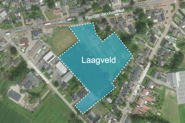 Situatietekening, Sint Hubert, Laagveld (Opent de afbeelding vergroot weer)
