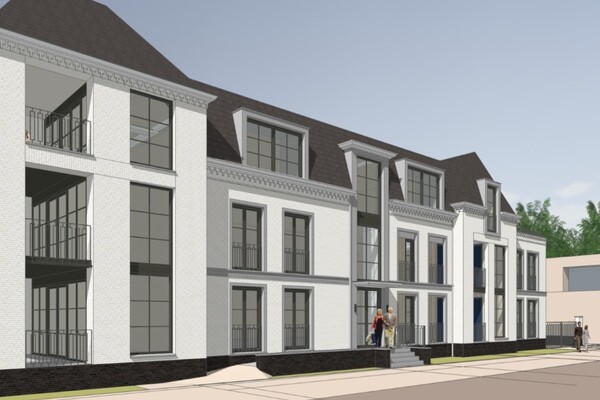 Artist impression 3, gevelbeeld Mill, Villa Oranje  (Opent de afbeelding vergroot weer)