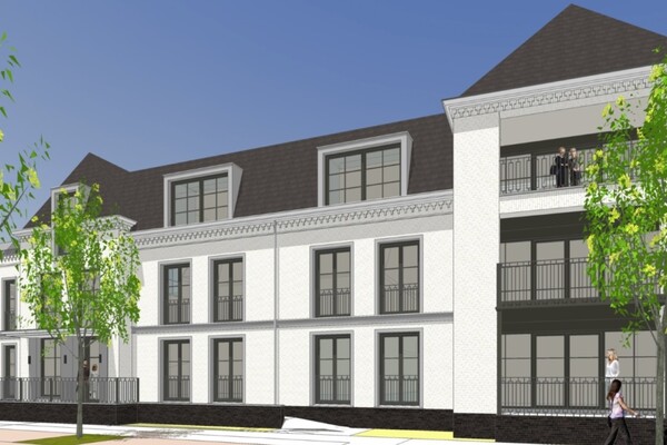 Artist impression 2, gevelbeeld Mill, Villa Oranje  (Opent de afbeelding vergroot weer)