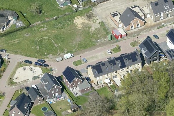 Luchtfoto locatie, Westerbeek, Koehardstraat-Den Eik (Opent de afbeelding vergroot weer)